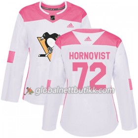 Pittsburgh Penguins Hockeydrakt Patric Hornqvist 72 2017-2018 Hvit Rosa Fashion Adidas Authentic - Dame